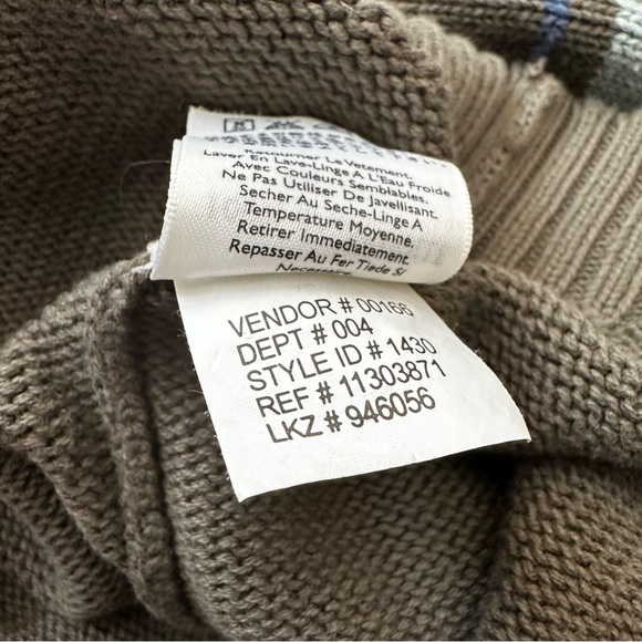 Eddie Bauer Men’s Crewneck Long Sleeve Cotton Knit Sweater Olive Green Tall XL - Picture 5 of 11